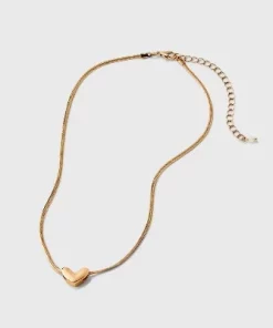 Herringbone Heart Charm Chain Necklace - Universal Thread™ Gold -Universal Thread Shop GUEST 01a27501 912b 4e18 8699 c6621430b201