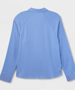 Women's Long Sleeve Adaptive Button-Down Shirt - Universal Thread™ Tan Striped