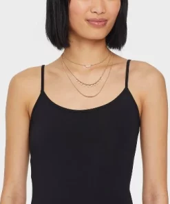 Semi-Precious Pearl and Stars Station Necklace Set 3pc - Universal Thread™ Gold