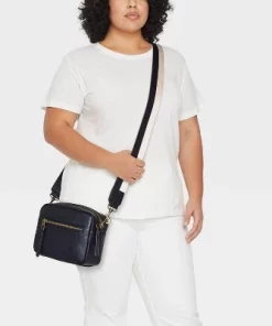 Camera Crossbody Bag with Strap - Universal Thread™ Black/white