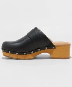 Women's Faye Clog Heels - Universal Thread™ Black