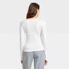 Women's Long Sleeve Ribbed V-Neck T-Shirt - Universal Thread™ White -Universal Thread Shop GUEST 2165f8b3 f493 4b69 8e13 018cc74106cc 1