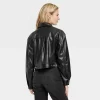 Women's Faux Leather Moto Jacket - Universal Thread™ Black