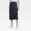 Women's Denim Midi Skirt - Universal Thread™ Black Wash -Universal Thread Shop GUEST 3c8f3850 aafc 4888 b5a5 d40b95031ab6