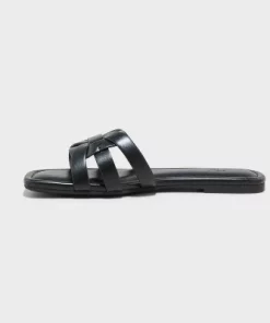 Women's Edna Slide Sandals - Universal Thread™ Silver