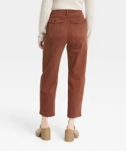 Women's High-Rise Barrel Leg Pants - Universal Thread™ Green