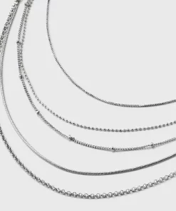 Multi-Strand 5 Row Dainty Chain Necklace - Universal Thread™ Silver -Universal Thread Shop GUEST 409c191e f783 42f9 b7c0 a08c82549d4c