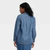 Women's Relaxed Denim Button-Down Shirt - Universal Thread™ Medium Wash -Universal Thread Shop GUEST 40cb175d 2d8d 4228 a5f8 fe65c9f3741e