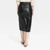 Women's Super-High Rise Faux Leather Midi Skirt - Universal Thread™ Black -Universal Thread Shop GUEST 474dd24f aa2d 4e6e 9d9c 7d2840508c44