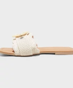 Women's Chrissy Slide Sandals - Universal Thread™ Beige