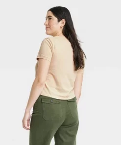 Women's 3pk Shrunken Short Sleeve T-Shirt - Universal Thread™ White/black/beige -Universal Thread Shop GUEST 48d887d3 8783 41a8 a5af 9f2bc2d4d5bf