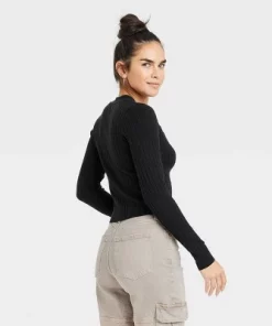 Women's Rib Knit Cardigan - Universal Thread™ Pink