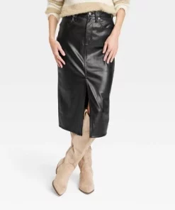 Women's Super-High Rise Faux Leather Midi Skirt - Universal Thread™ Black 15 Women's Super-High Rise Faux Leather Midi Skirt - Universal Thread™ Black -Universal Thread Shop GUEST 50803c6c e907 41f7 a0e4 0cd7652625f7 1
