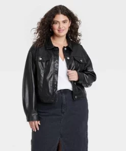 Women's Faux Leather Moto Jacket - Universal Thread™ Black -Universal Thread Shop GUEST 5aadd2be 5a06 442f a5e2 c8804d9505da 2