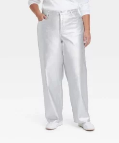 Women's Mid-Rise 90's Baggy Jeans - Universal Thread™ Metallic Wash -Universal Thread Shop GUEST 5e0e757d 81dd 4151 afa1 cf4fb02f7b1d