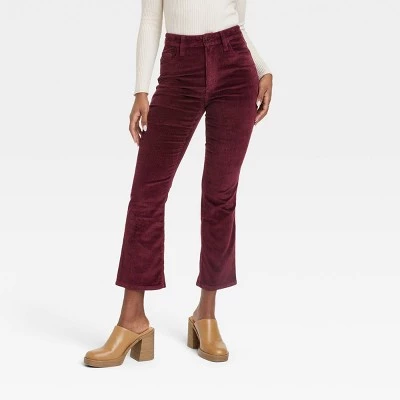 Women's High-Rise Corduroy Bootcut Jeans - Universal Thread™ Burgundy 7 Women's High-Rise Corduroy Bootcut Jeans - Universal Thread™ Burgundy - Image 5