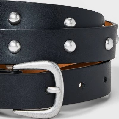 Women's Studded Belt - Universal Thread™ Black 4 Women's Studded Belt - Universal Thread™ Black - Image 2