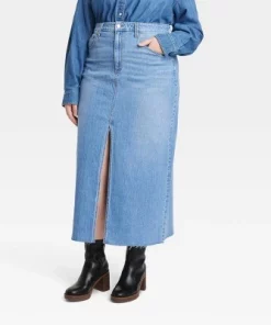 Women's High-Rise Denim Maxi Skirt - Universal Thread™ Medium Wash -Universal Thread Shop GUEST 7089c56f 797d 4485 ae5b a5c71bd91ba4 5