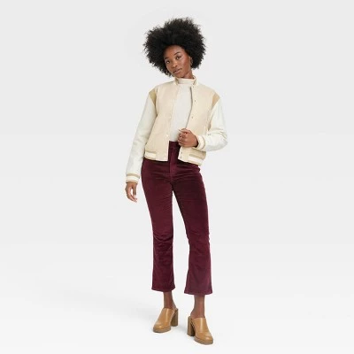 Women's High-Rise Corduroy Bootcut Jeans - Universal Thread™ Burgundy 4 Women's High-Rise Corduroy Bootcut Jeans - Universal Thread™ Burgundy - Image 2