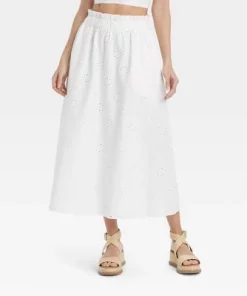 Women's Eyelet Maxi Skirt - Universal Thread™ White -Universal Thread Shop GUEST 71ee8122 eb05 4fe1 9d89 84b206a8f626 4