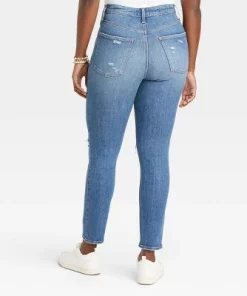 Women's High-Rise Distressed Skinny Jeans - Universal Thread™ Medium Wash 0 -Universal Thread Shop GUEST 77c653fc 2c3f 42ae 8f47 568a1e8a6861
