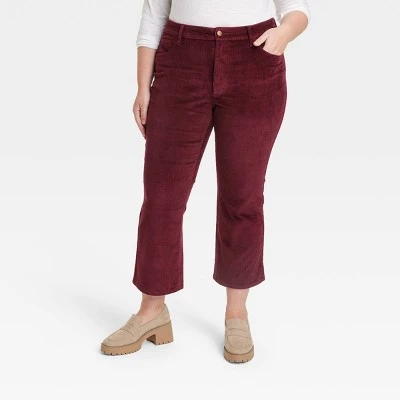 Women's High-Rise Corduroy Bootcut Jeans - Universal Thread™ Burgundy 19 Women's High-Rise Corduroy Bootcut Jeans - Universal Thread™ Burgundy - Image 17