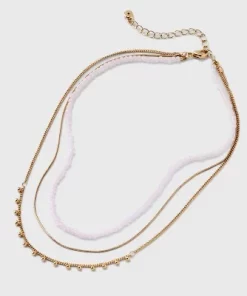 Pink Seedbead and Station Necklace Set 3pc - Universal Thread™ Gold -Universal Thread Shop GUEST 7daa8630 acd8 4517 840e 98b362b318cc