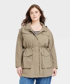 Women's Utility Rain Jacket - Universal Thread™ Brown -Universal Thread Shop GUEST 7f2d9281 3513 43f1 b7af 54d61e243bc1 2