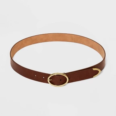 Women's Oval Center Bar Belt - Universal Thread™ Cognac 7 Women's Oval Center Bar Belt - Universal Thread™ Cognac - Image 6