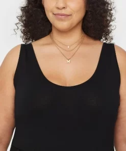 Ball and Snake Chain with Butterfly Charm Multi-Strand Necklace Set 3pc - Universal Thread™ Gold