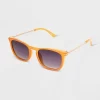 Women's Shiny Plastic Square Sunglasses with Gradient Lenses - Universal Thread™ Honey Yellow -Universal Thread Shop GUEST 8f970334 6b46 471a 9dc5 63e2284d5cac