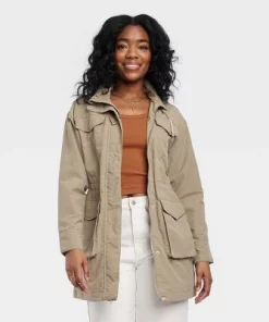 Women's Utility Rain Jacket - Universal Thread™ Brown -Universal Thread Shop GUEST 94a16df0 d5f0 4c78 a274 4f395d2ccefa