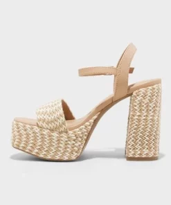 Women's India Platform Heels - Universal Thread™ Black