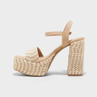 Women's India Platform Heels - Universal Thread™ Black 3 Women's India Platform Heels - Universal Thread™ Black