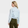 Women's Long Sleeve Collared Button-Down Shirt - Universal Thread™ Indigo -Universal Thread Shop GUEST bd1f7e04 f181 4daf b087 9bcb75fd40bc