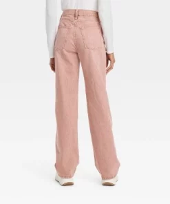 Women's Mid-Rise 90's Baggy Jeans - Universal Thread™ Clay Pink