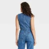 Women's Denim Vest - Universal Thread™ Blue Denim -Universal Thread Shop GUEST ca5a822b 461f 466a 96b1 9501626b077a