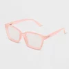 Women's Shiny Plastic Rectangle Blue Light Filtering Reading Glasses - Universal Thread™ Rose Pink -Universal Thread Shop GUEST cc3b730d ddf4 4ac0 bbd0 891cdae39026