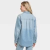 Women's Embellished Denim Shacket - Universal Thread™ Light Wash -Universal Thread Shop GUEST d7cea313 2b65 4c55 8cdc 521e245fdab1