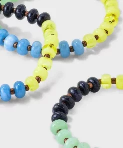 Mixed Beaded Stretch Bracelet Set 3pc - Universal Thread™ Blue/green/yellow -Universal Thread Shop GUEST db47cffb fdca 43a4 938f 0357df4b1ac1