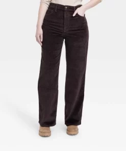 Women's High-Rise Corduroy Wide Leg Jeans - Universal Thread™ Brown -Universal Thread Shop GUEST dd800adb 0946 4127 8139 42e5dfaf385b