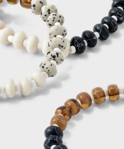 Mixed Semi-Precious Black Howlite Stretch Bracelet Set 3pc - Universal Thread™ Black/Brown/Cream -Universal Thread Shop GUEST dfdf9863 38ba 4884 9261 22746d72f31e