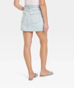 Women's Denim Mini Skirt - Universal Thread™ Light Wash