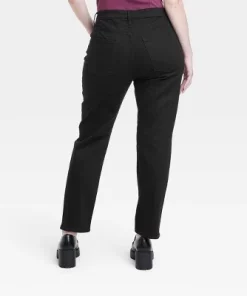 Women's High-Rise 90's Slim Straight Jeans - Universal Thread™ Black -Universal Thread Shop GUEST e8902a6b bfb5 4b02 9399 5f77eef75ebc