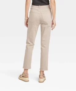 Women's High-Rise 90's Slim Straight Jeans - Universal Thread™ Pink