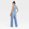 Women's Denim Cargo Jumpsuit - Universal Thread™ Medium Wash -Universal Thread Shop GUEST eb7310e0 d033 4627 8e4b b1e1fa4353f6