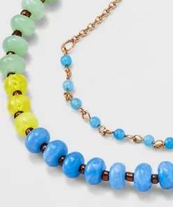 Semi-Precious Beaded Color Blocked Multi-Strand Necklace - Universal Thread™ Blue/yellow/green 9 Semi-Precious Beaded Color Blocked Multi-Strand Necklace - Universal Thread™ Blue/yellow/green -Universal Thread Shop GUEST ebcf2651 3674 48e5 8729 56f8597f87bd