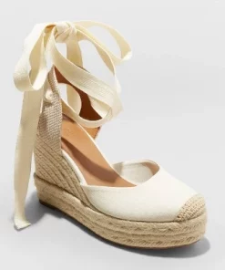 Women's Adriana Ankle Wrap Wedge Heels - Universal Thread™ Cream -Universal Thread Shop GUEST f7157605 dbe3 4e55 b6f8 2dbed8319698 1