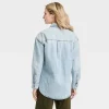 Women's Oversized Denim Boyfriend Shirt - Universal Thread™ Light Wash -Universal Thread Shop GUEST f76ecab5 a238 43f1 adb9 3effda439860
