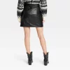 Women's High-Rise Faux Leather Mini Skirt - Universal Thread™ Black -Universal Thread Shop GUEST fe3cb623 b47f 49f3 8202 2b4ef64f6ae7